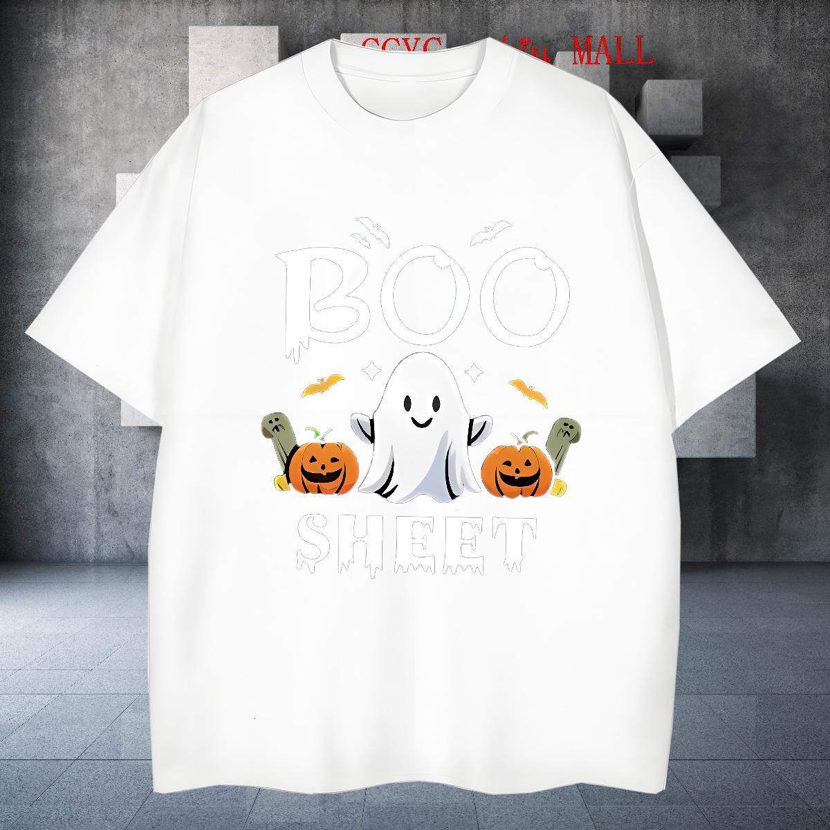 Cool Tshirt for Man Woman 230g Cotton pumpkin T Shirt For Man Casual Beach Short Sleeve Soft Anime Print Classic Casual Top Tees