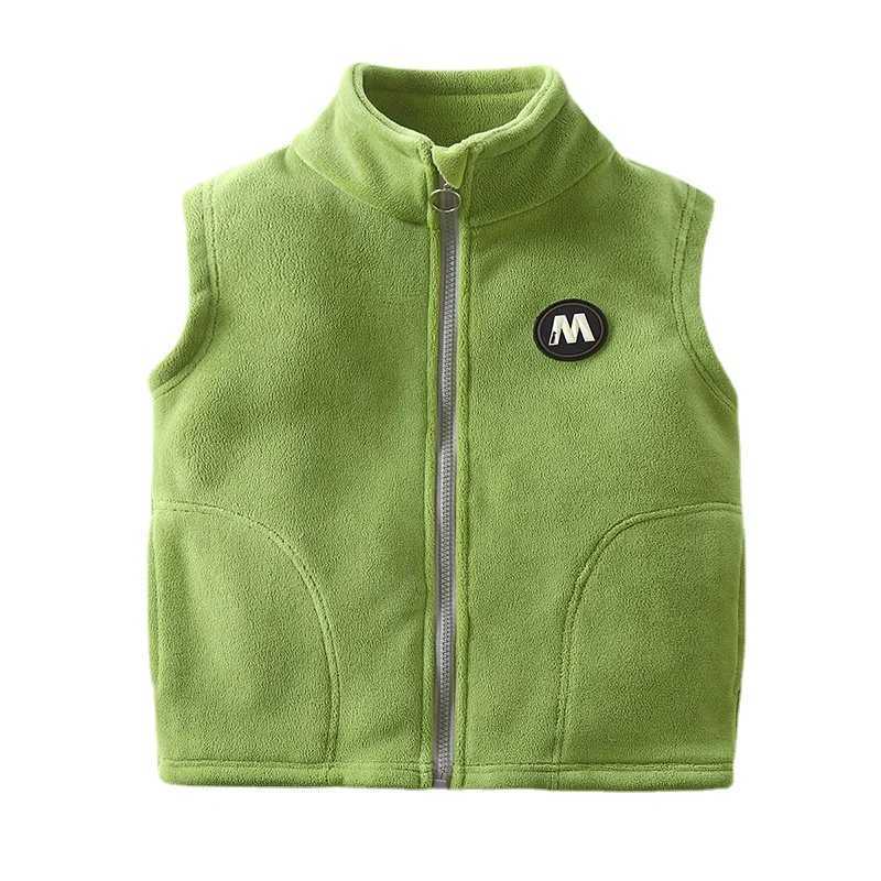 Winter childrens vest turtle neck fur baby girl boys clothing waist jacket wool jacket sleeveless jacket childrens snow jacket plus sizeW240724
