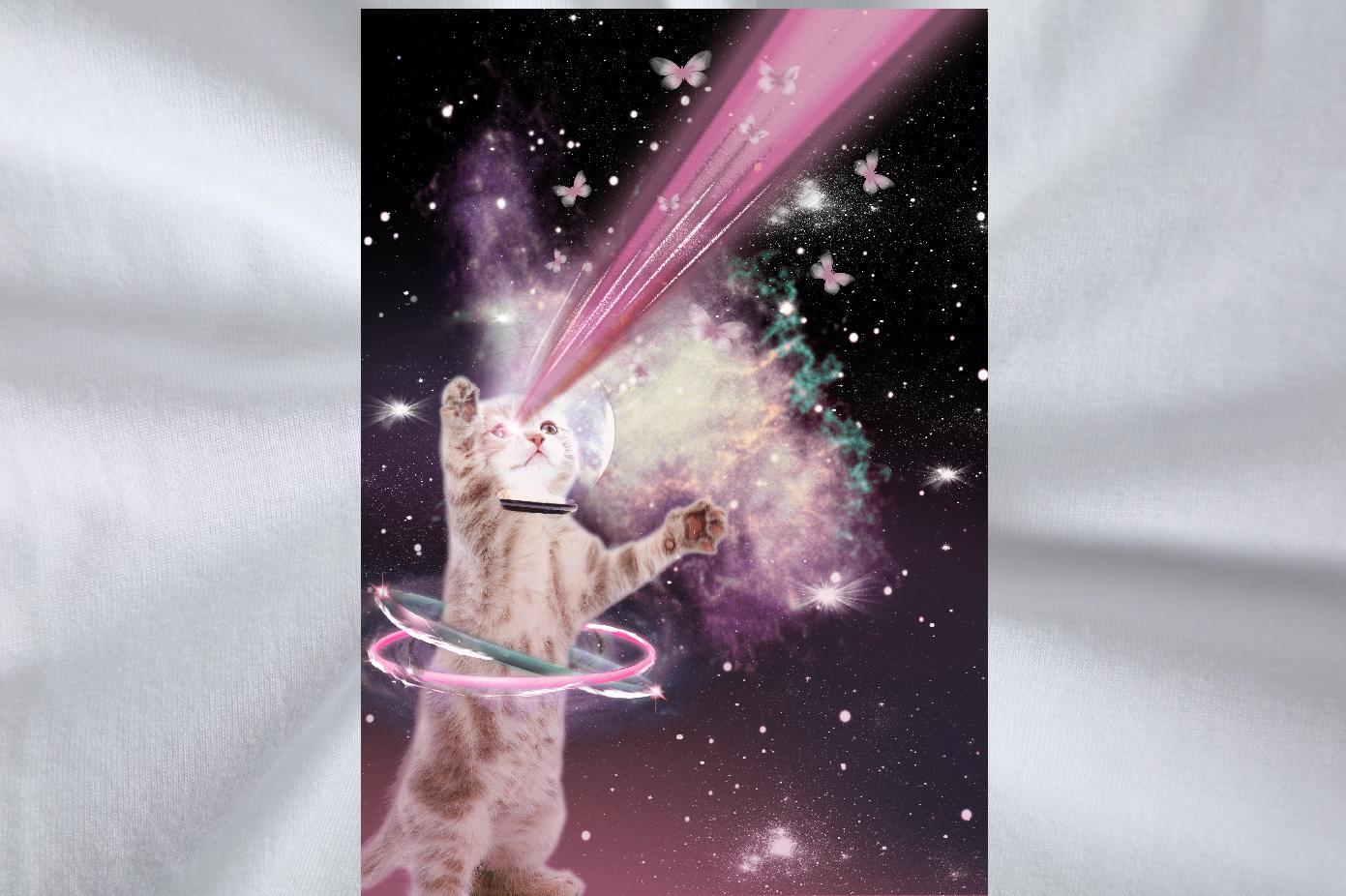 Brand Tshirts 230g Cotton Spring Summer cat Custom Cartoon Breathable Soft Designer Man T Shirts Wear