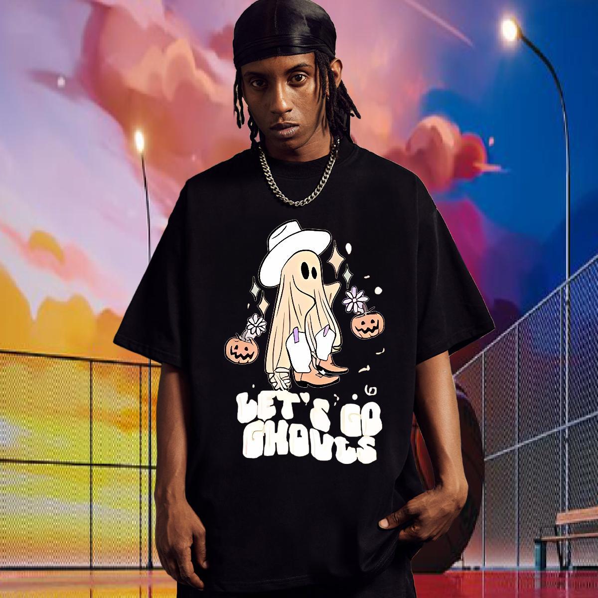 2024 Designer Mens T Shirts 230g 100% Cotton halloween Daily Wear Tees Short Sleeve O-Neck Brand Men Clothes T-Shirt Customized