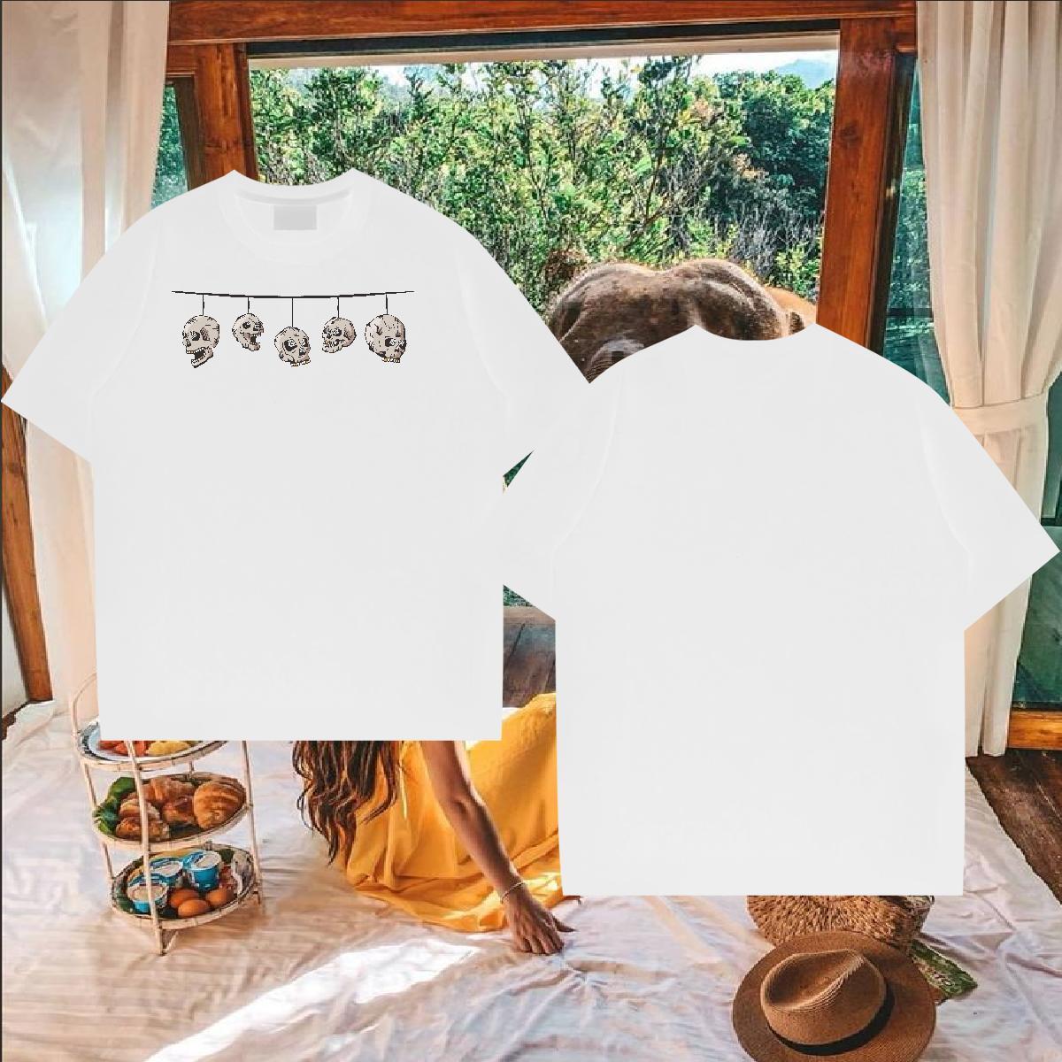 Classic T shirt 230g Cotton Bunting Outdoor Tops Tees Breathable Short Sleeve Soft Men Tops Tees Custom Big Size