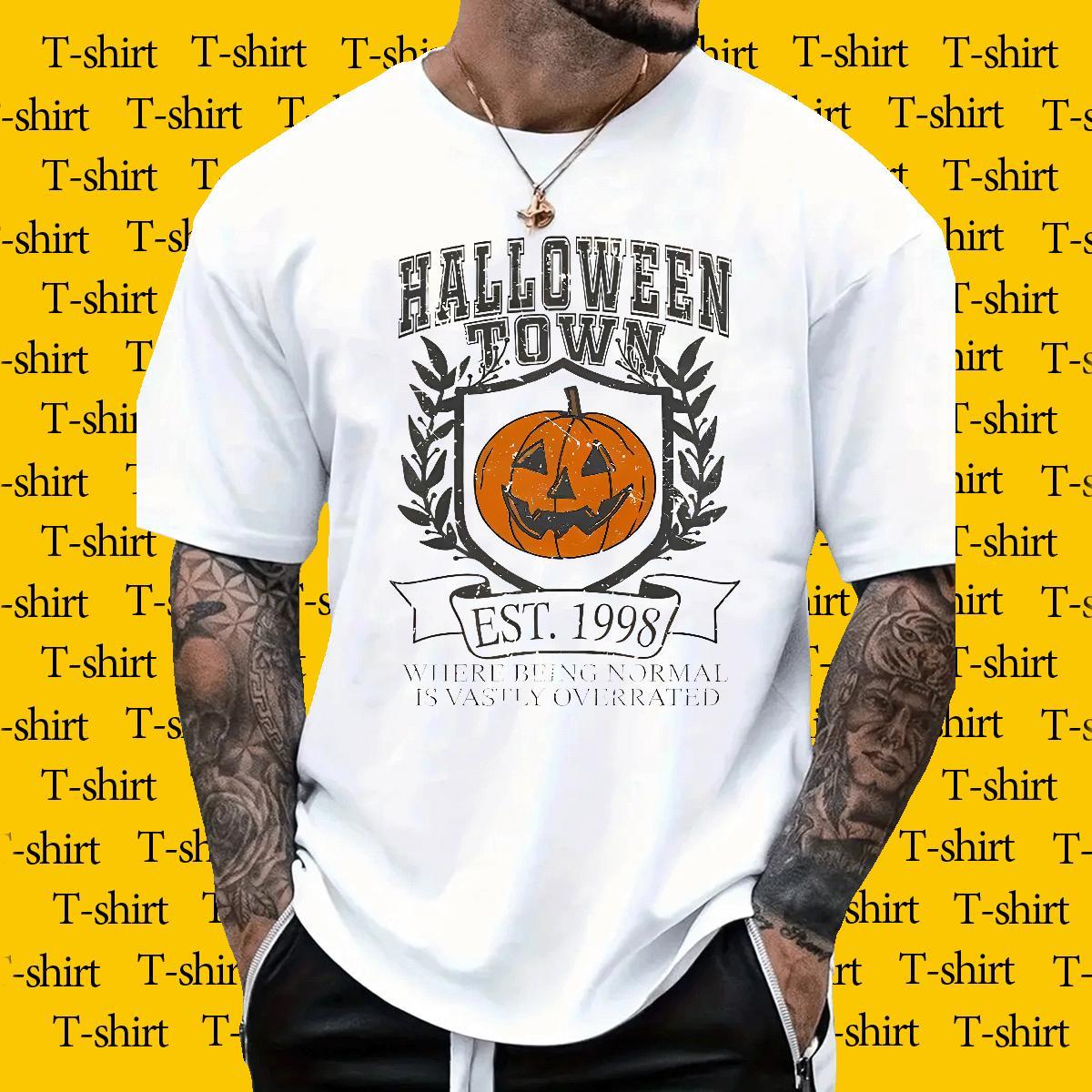 Fashion Casual Mens T Shirts 230g 100% Cotton pumpkin Hip Hop Street Tops Tees Short Sleeve Soft High Quality Tshirt for Man Woman DIY Logo Oversized