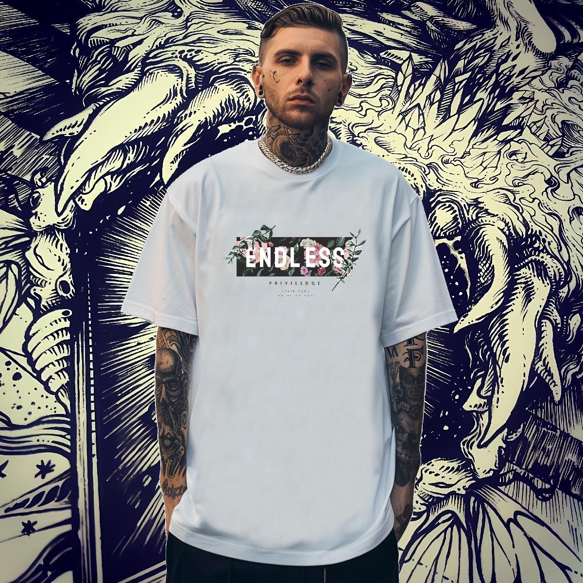 Unisex Men Tops Tees 230g 100% Cotton Street Wear letter DIY Anime Breathable Short Sleeve 2024 Summer T-Shirts Polos