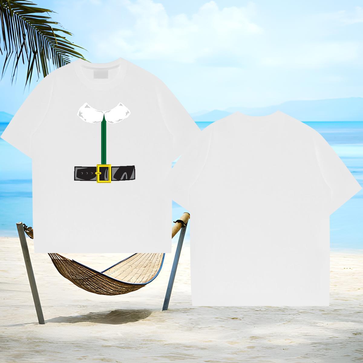 Brand Men Tops Tees 230g Cotton Christmas T-Shirts Sport Pure Cotton Graphic 2024 DIY Polos