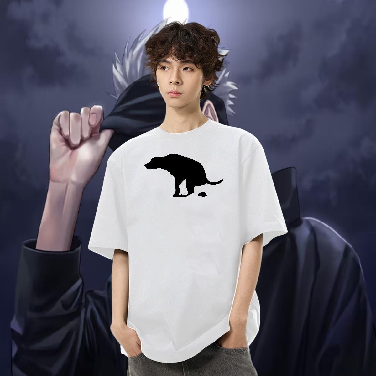 Fashion Designer T-Shirts 230g 100% Cotton Dog Sport Tee Shirt Round Neck Short Sleeve Brand Men Tops Tees Custom Big Size