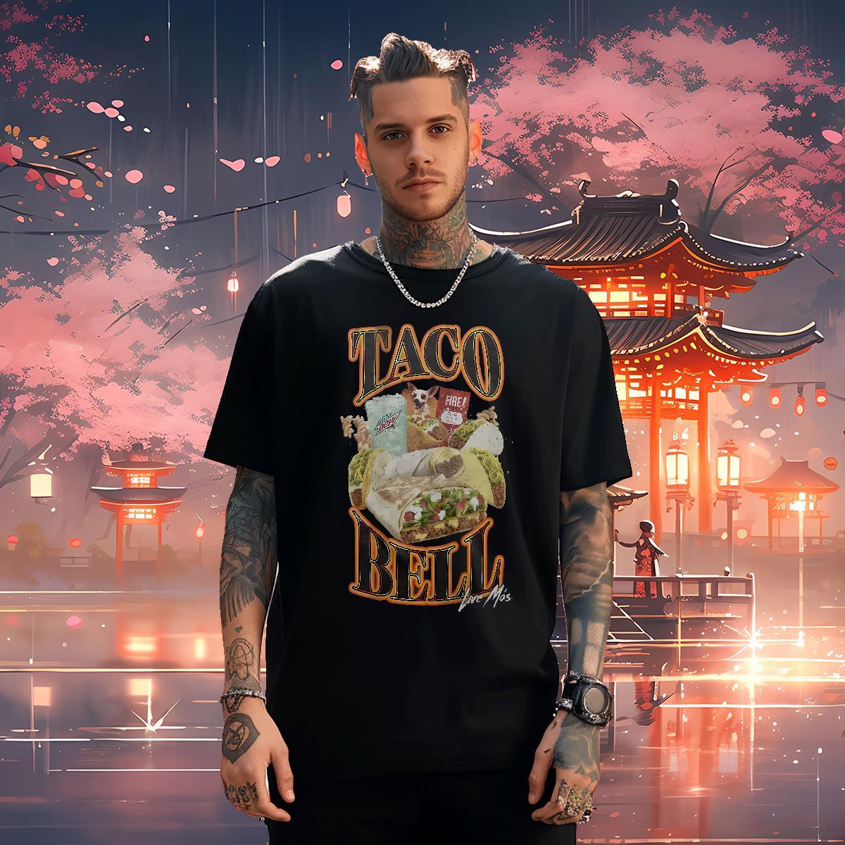 Popular Men Clothes T-Shirt 230g 100% Cotton food Men T Shirts Street Casual Breathable Short Sleeve Anime Factory Direct Clothings