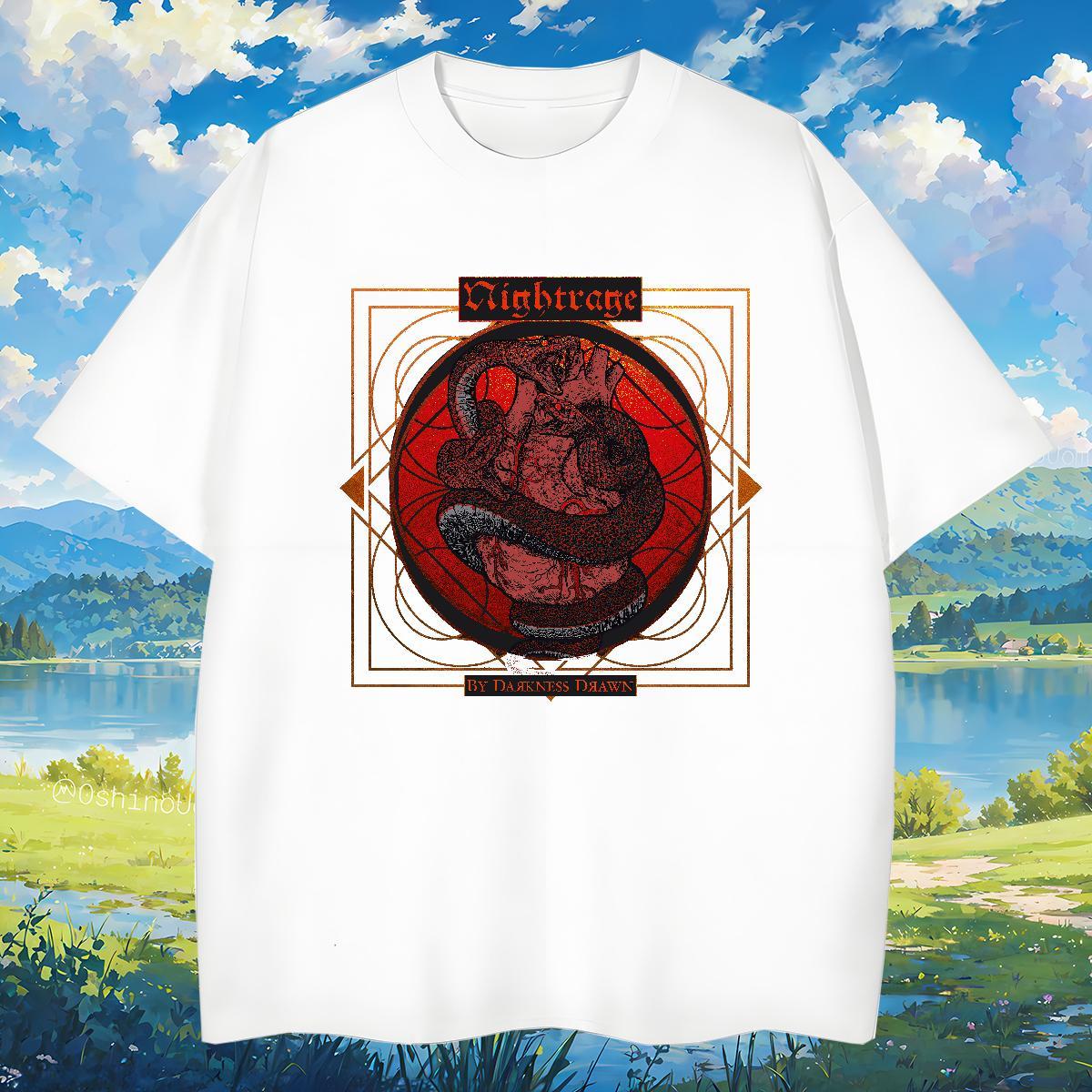 T-Shirts for Men 230g Cotton snake Casual Breathable Customized Print Tshirt for Man Woman 2024 DIY Cool Design Wear