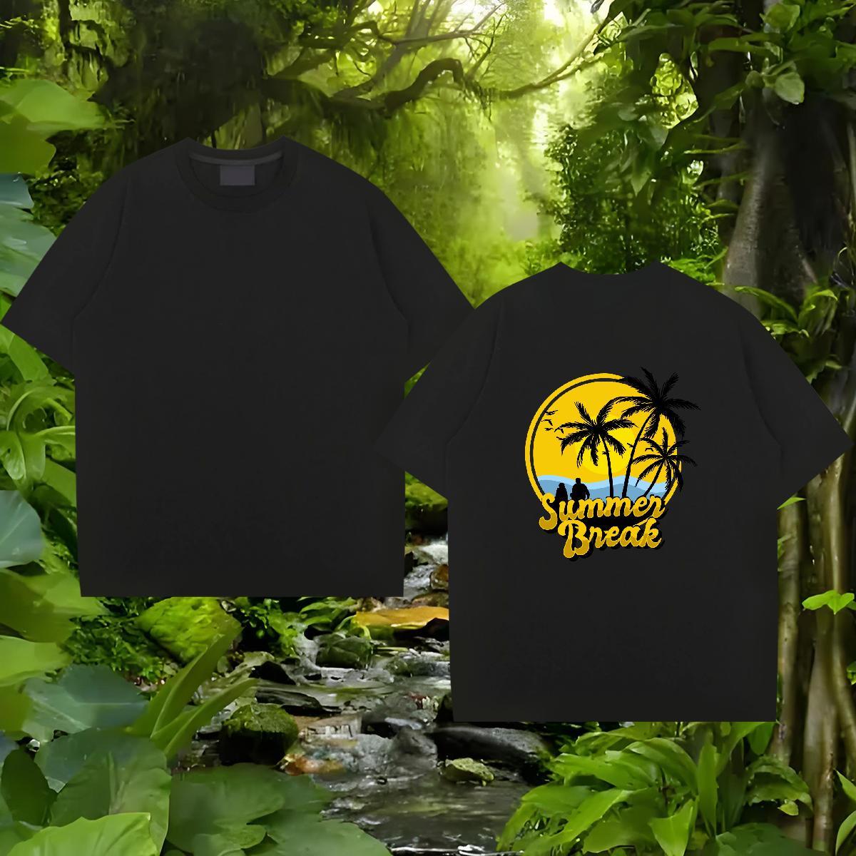 Fashion Design T Shirt For Man 230g 100% Cotton sun Spring Summer Clothes Short Sleeve Soft Comfortable Couples T Shirts White Plus Size