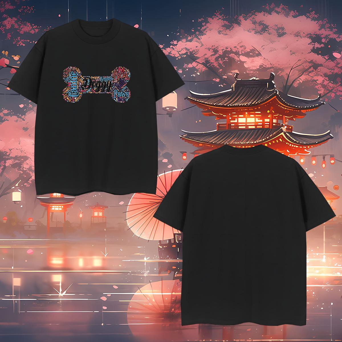 New Arrival T shirt 230g Pure Cotton Street wear Hip Hop Clothings Breathable Crew Neck Brand Tshirts DIY Printed