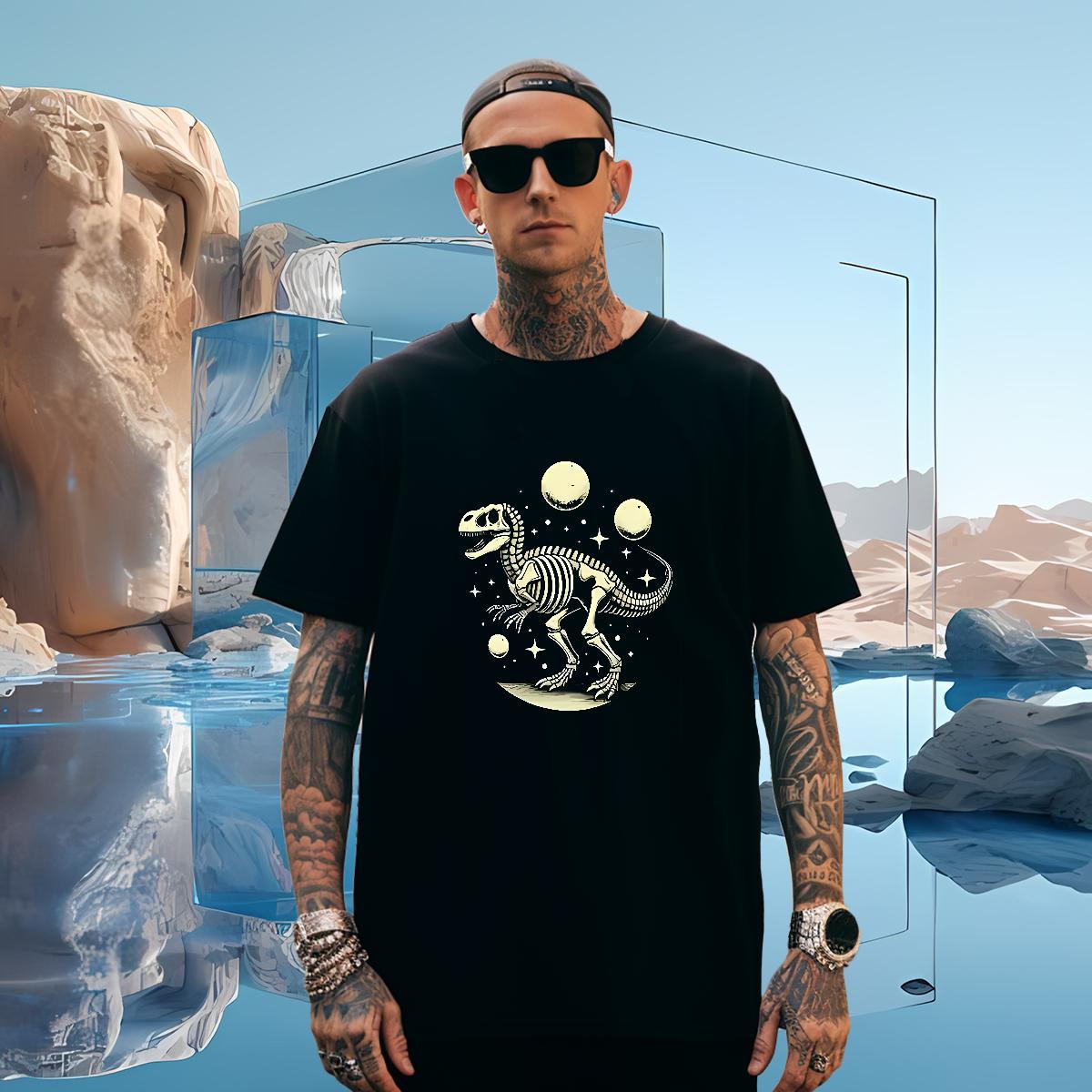 T-Shirts for Men 230g 100% Cotton halloween Street Breathable Crew Neck DIY Men Tshirts Classic Free Shipping Tops Tees