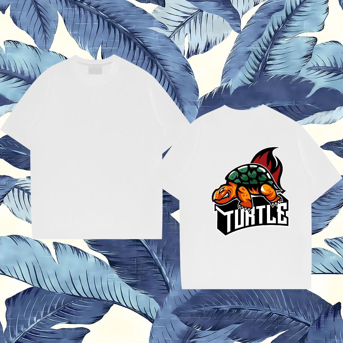 Fashion Designer Men T Shirts 230g Cotton Summer Casual Tees Crew Neck Cool Men Clothes T-Shirt Cartoon Print
