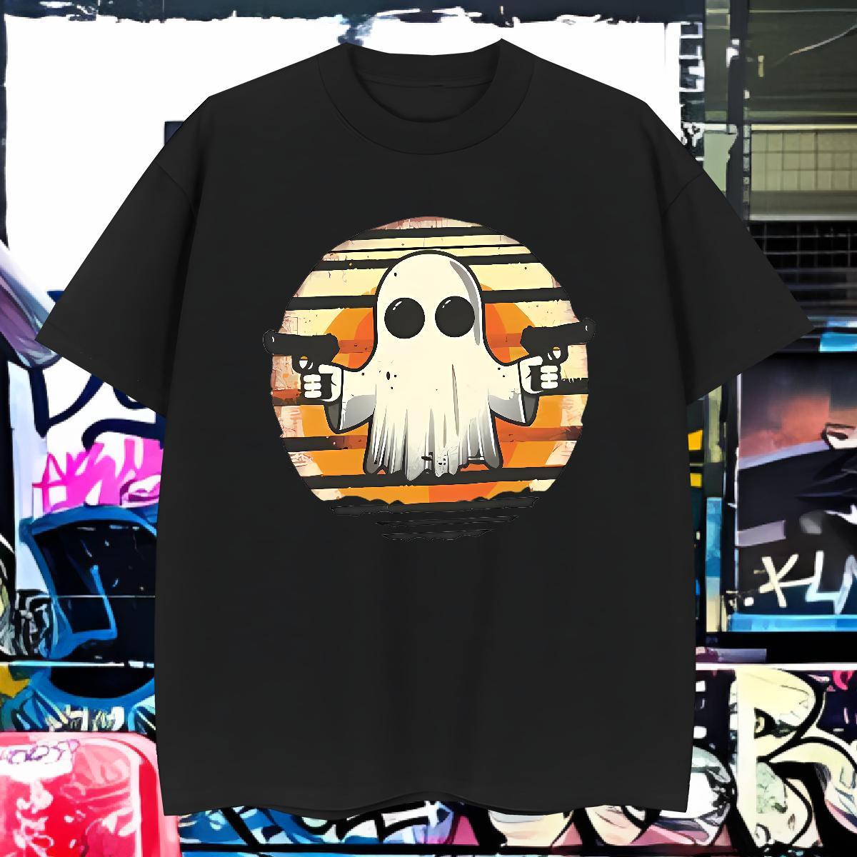 T shirt 230g Pure Cotton pistol Daily Wear Short Sleeve Soft Custom Printing Mens Tshirts Free Shipping Loose Fit Tops