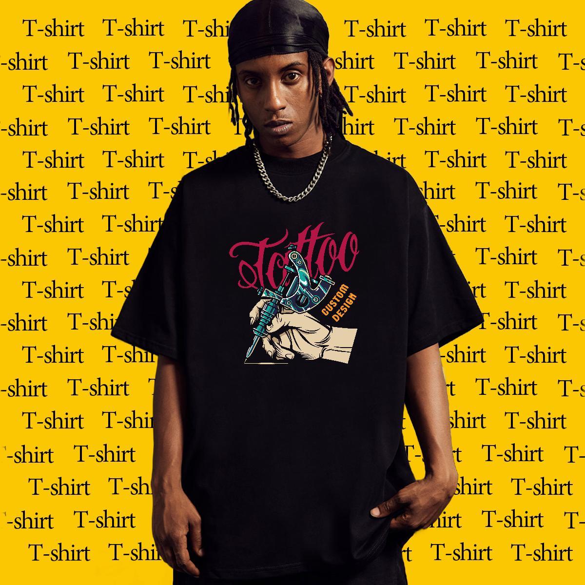 Classic Tshirts 100% Cotton 230g Spring Summer tool Customized Print Short Sleeve O-Neck Brand T-Shirts Tops Tees