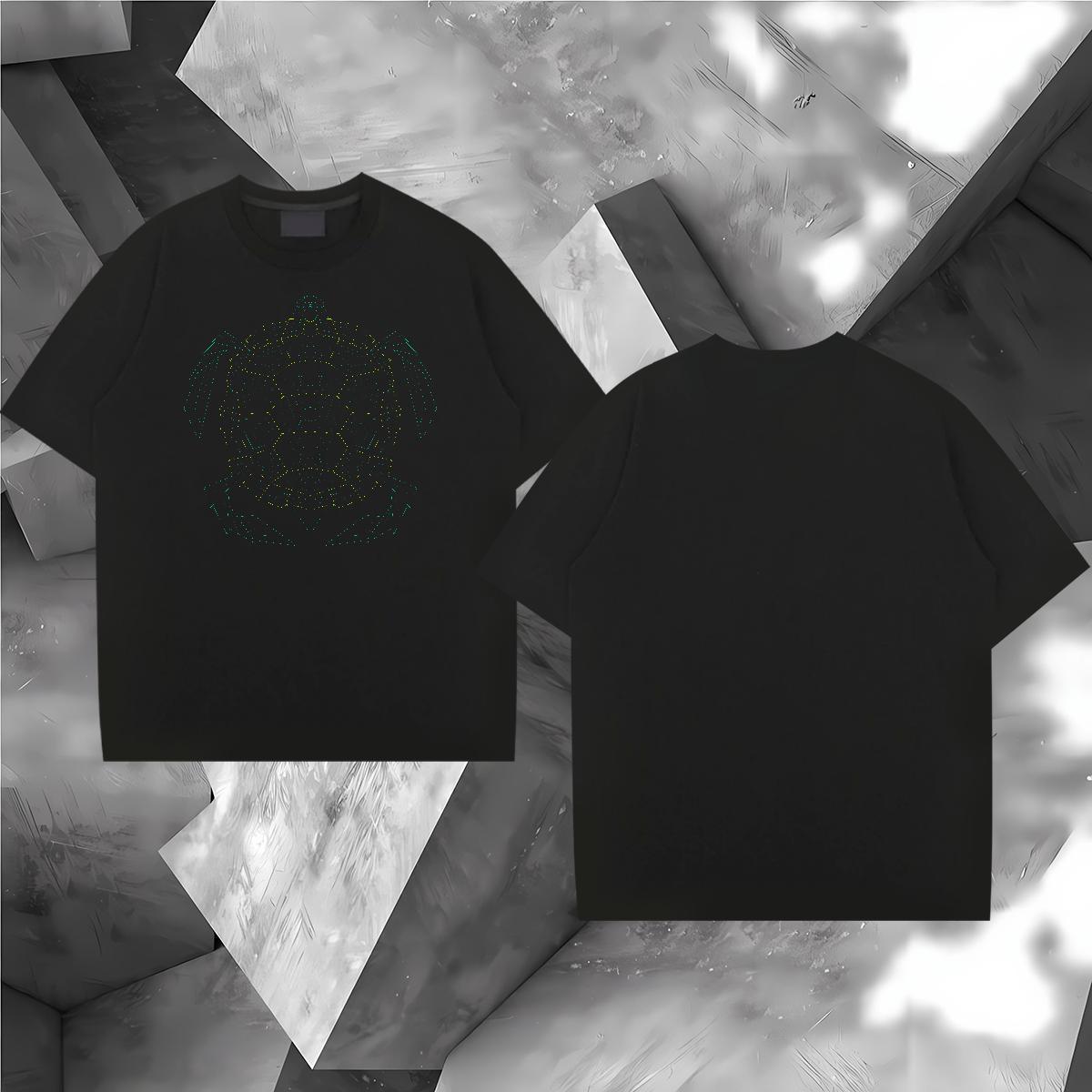 Classic Man T Shirts 100% Cotton 230g tortoise Daily Wear Polos Breathable Short Sleeve Free Shipping Men Tops Tees Cartoon Print