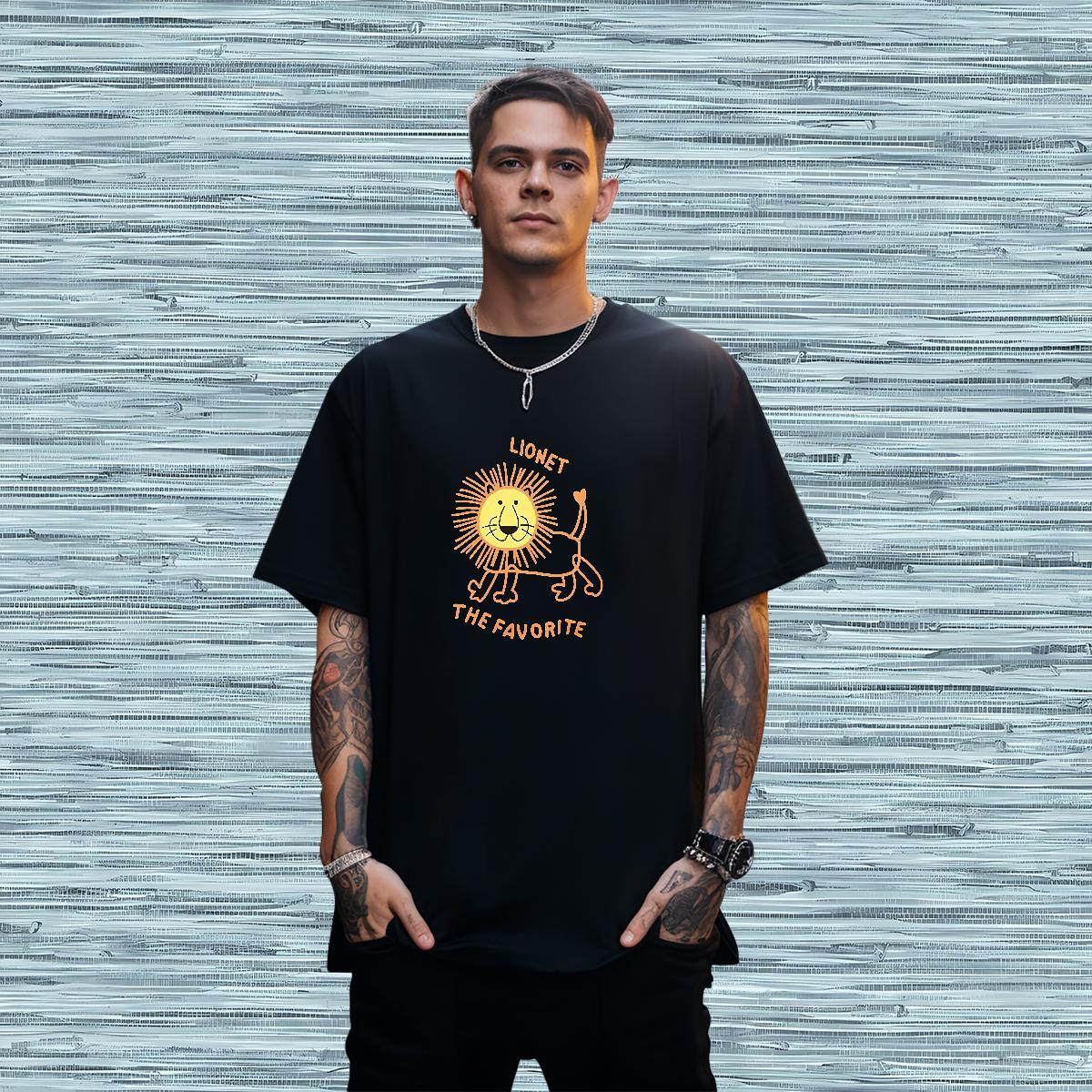 Men T Shirts 100% Cotton 230g Summer Casual Breathable Short Sleeve Customized Print Tshirts Fashion New Popular Tops Shirt