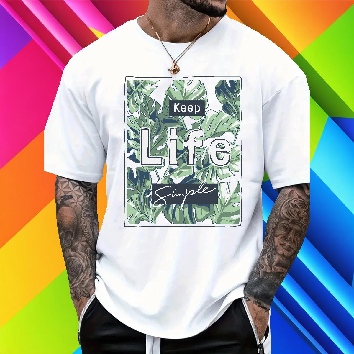 High Quality Couples T Shirts 230g 100% Cotton Casual Daily Wear tree Cartoon Print Breathable Short Sleeve 2024 DIY Men T Shirts Clothes