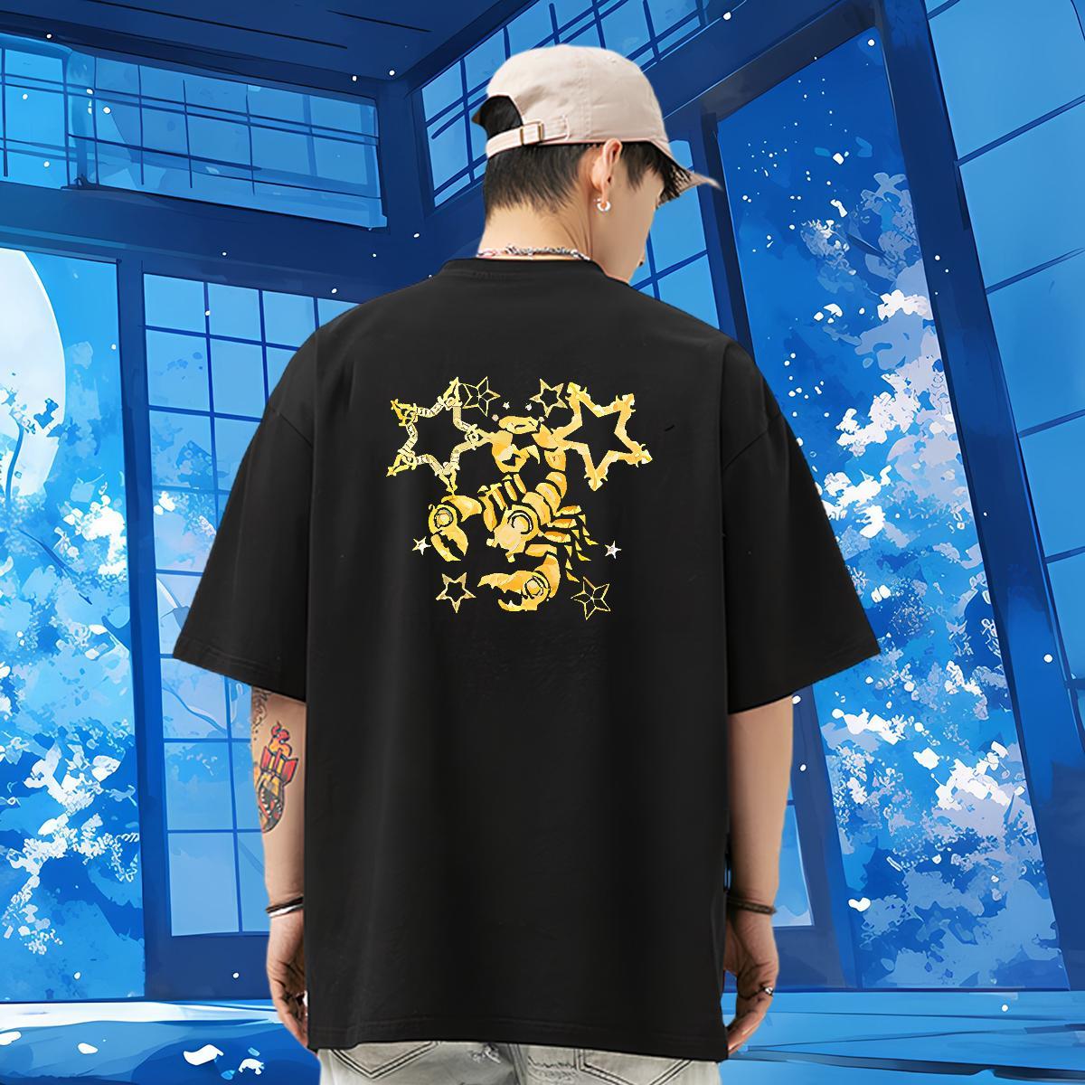 DIY Customized Men T Shirts 230g 100% Cotton scorpion Hip Hop Street Clothings Breathable Soft Cool Mens Tshirts Customized Print