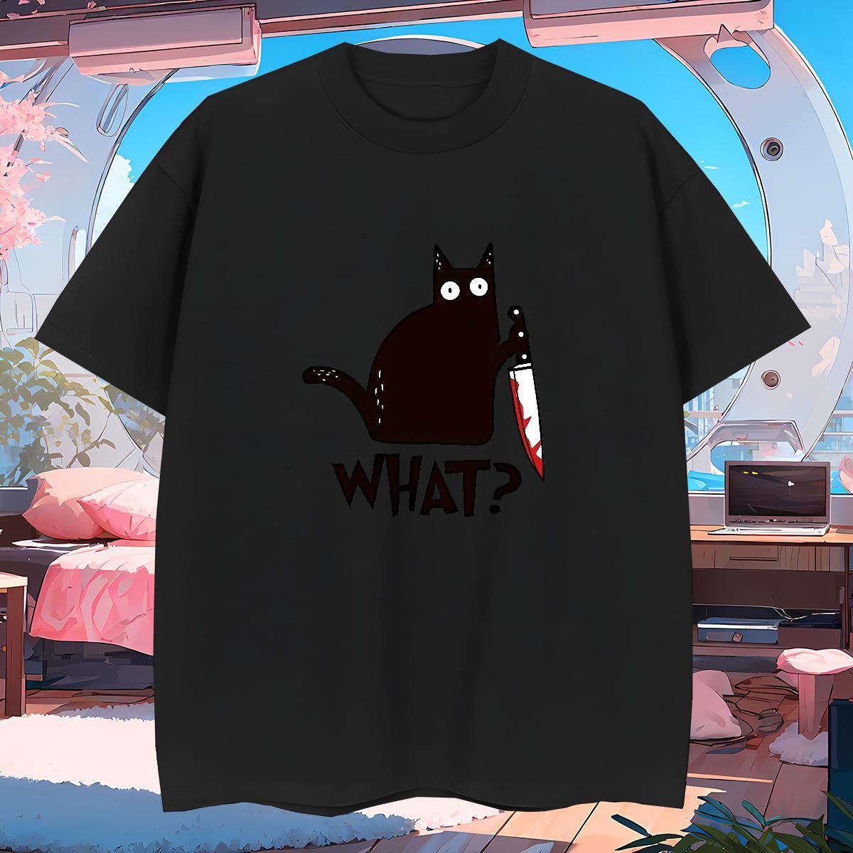 Men T Shirts 230g Pure Cotton cat Casual Daily Wear Breathable Short Sleeve Oversized 3XL 4XL Tshirts Classic Casual Loose Top Tees