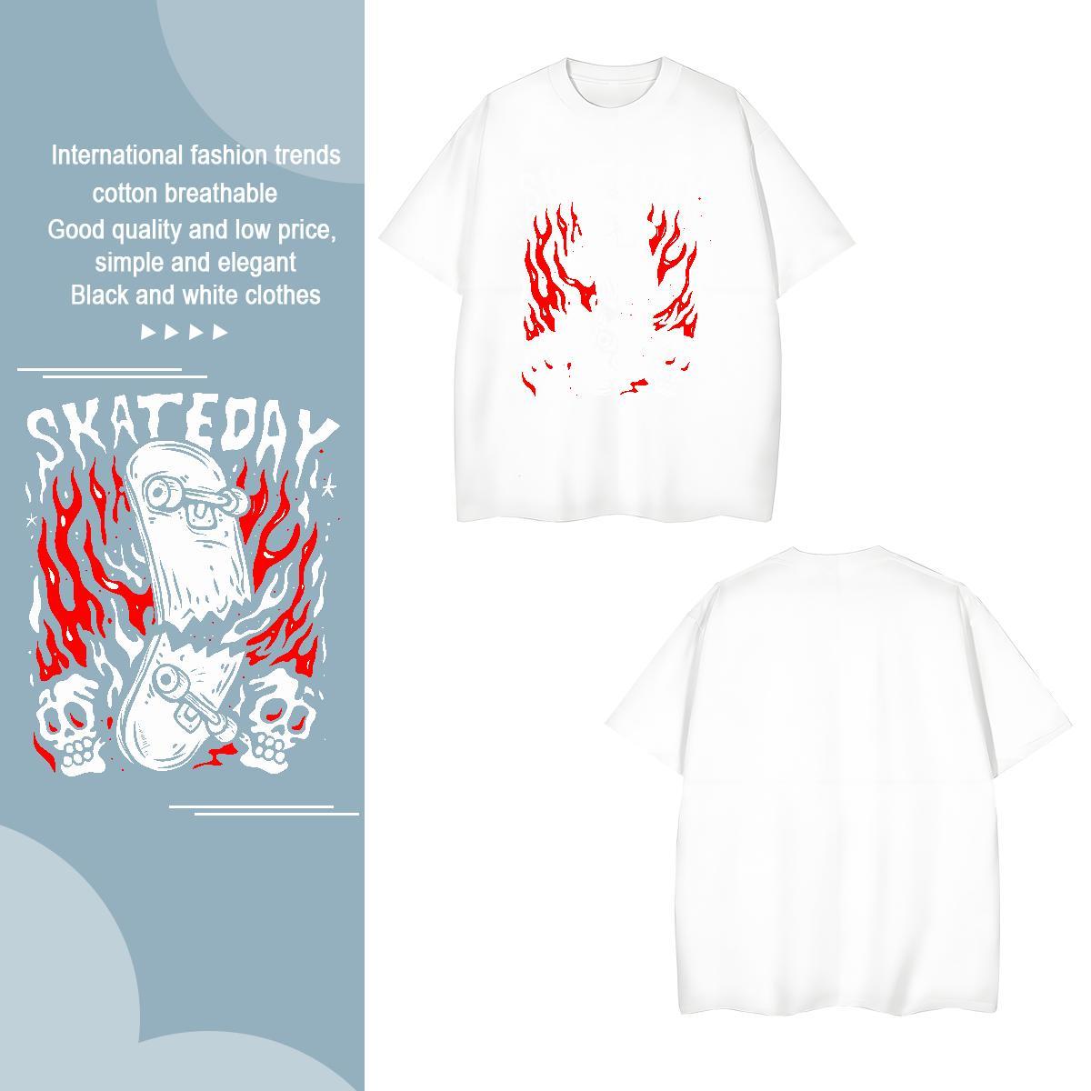 T shirt 230g Cotton icon Casual Daily Wear Breathable Short Sleeve Graphic Couples T Shirts Custom Soft Tees