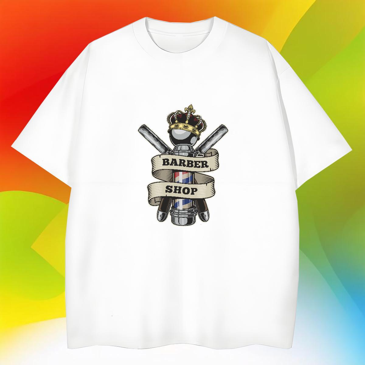 Loose Men Tops Tees 100% Cotton 230g Casual Daily Wear tool Custom Print Oversized Breathable Soft Fashion New T shirt Polos