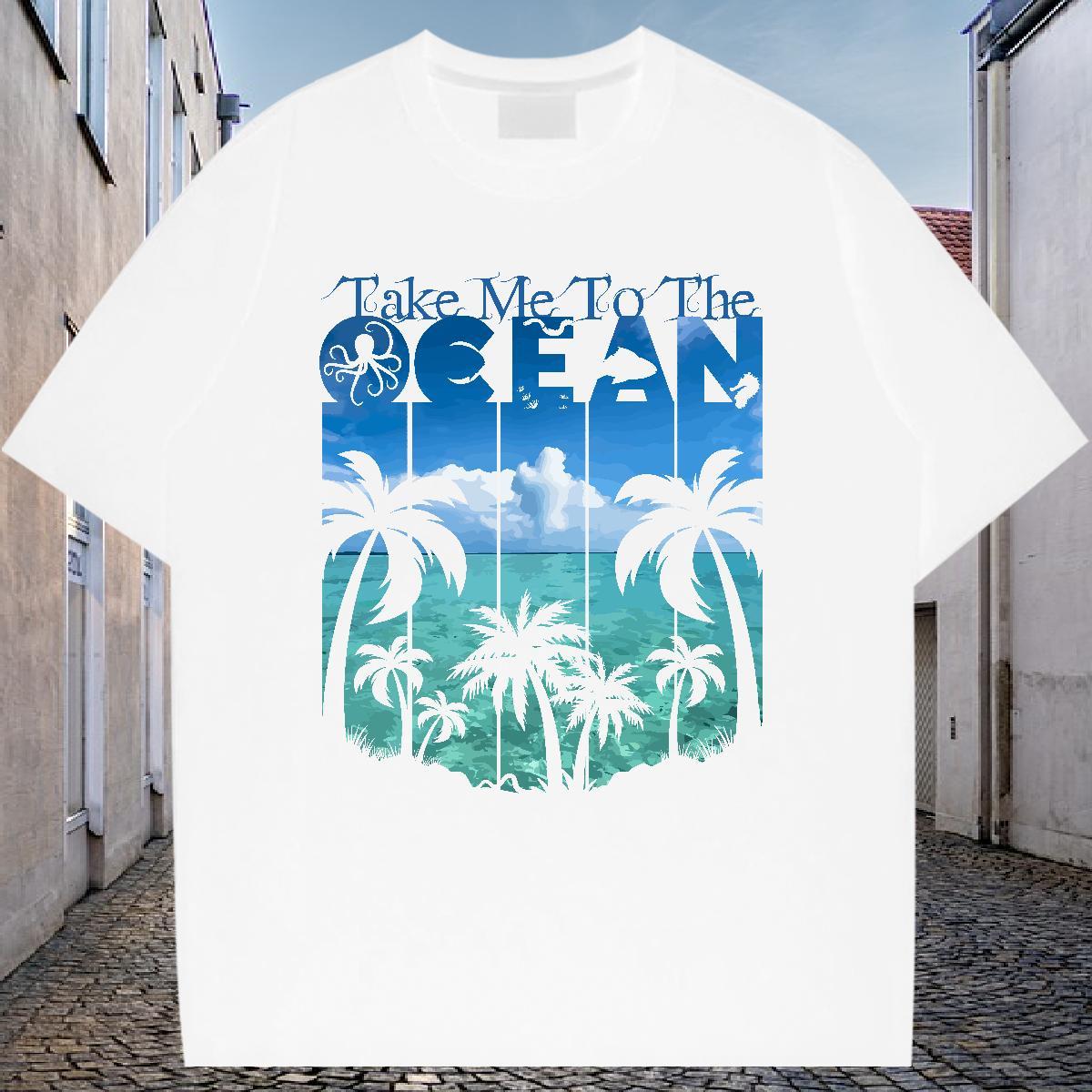 Custom Mens T Shirts 100% Cotton 230g tree Spring Summer Tees Shirts Crew Neck Cool Design Couples T Shirts Oversized 3XL 4XL