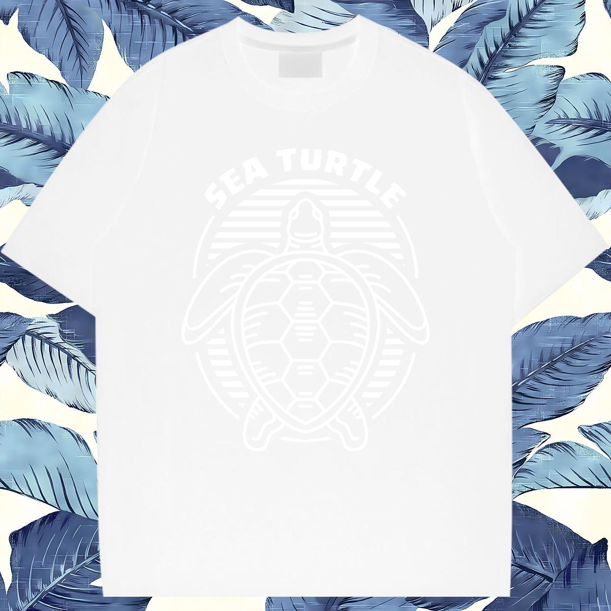 Fashion Casual Man T Shirts 100% Cotton 230g tortoise Casual Daily Wear Tees Breathable Soft Wholesale Men Tees Graphic