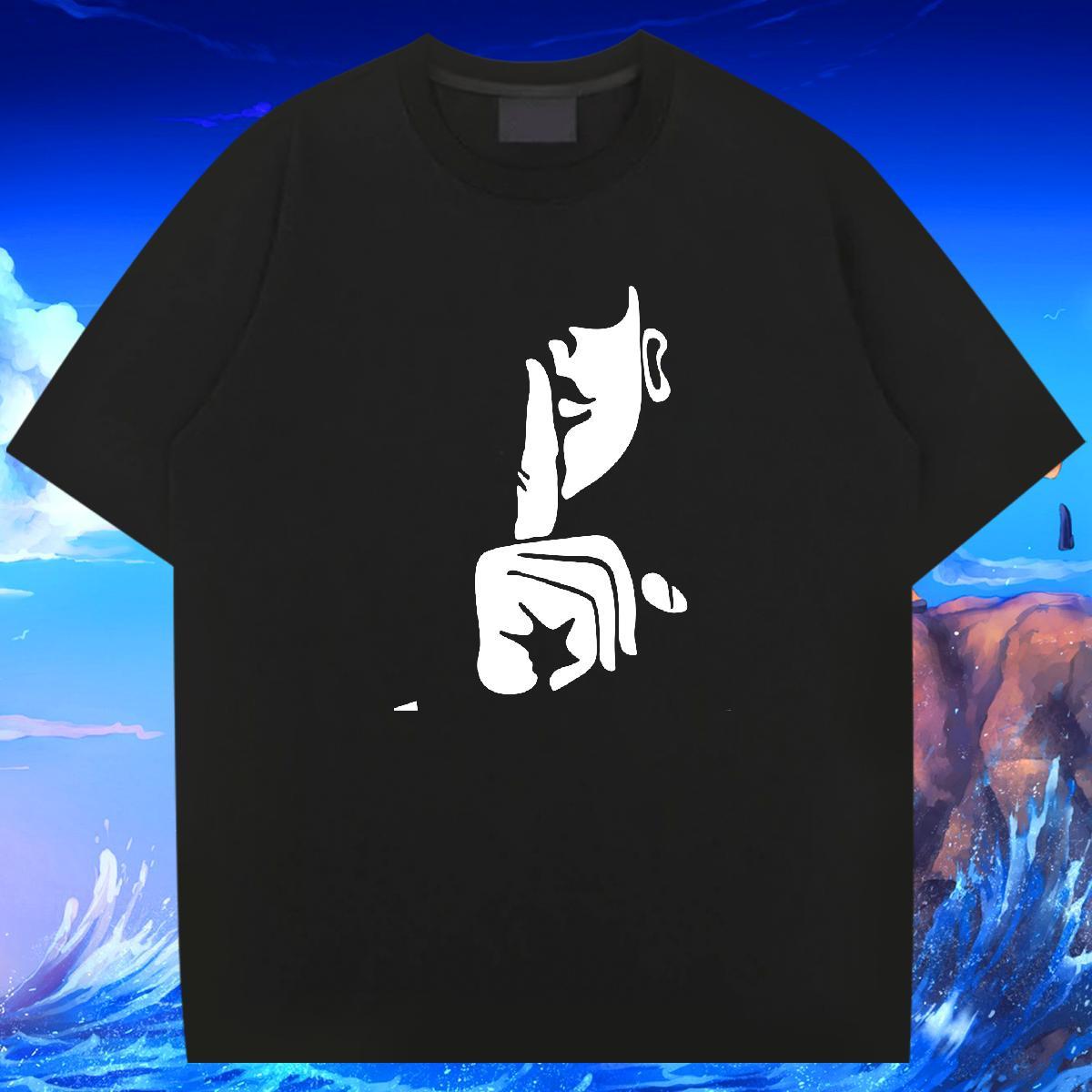 Mens T Shirts 100% Cotton 230g painting Daily Wear Breathable Short Sleeve Anime Print Tshirts DIY Customized Unisex Clothings