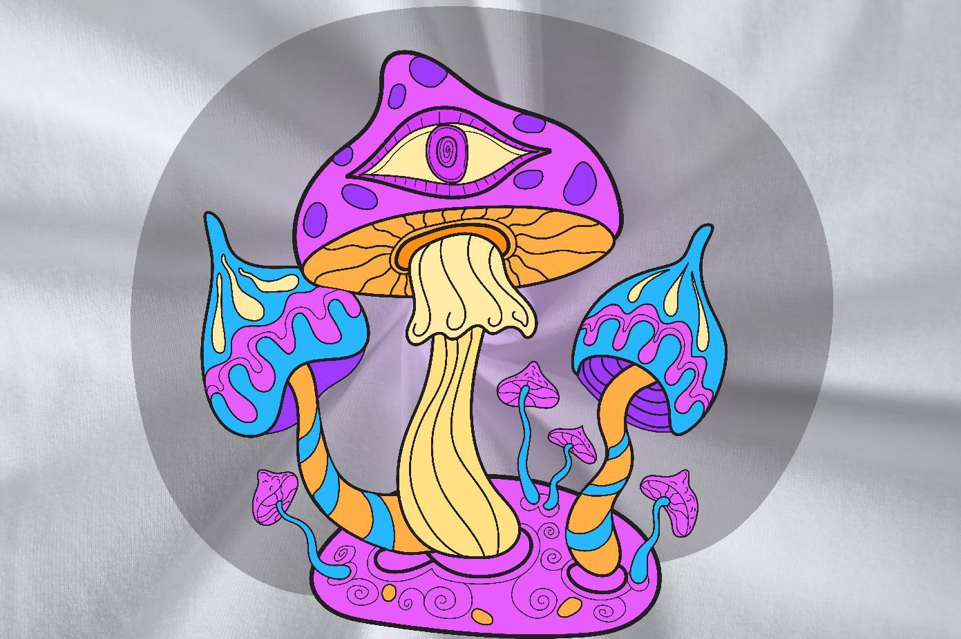 Custom T-Shirts for Men 100% Cotton 230g mushroom Summer Casual Top Tees Crew Neck Breathable Free Shipping Men Tshirts DIY Printed