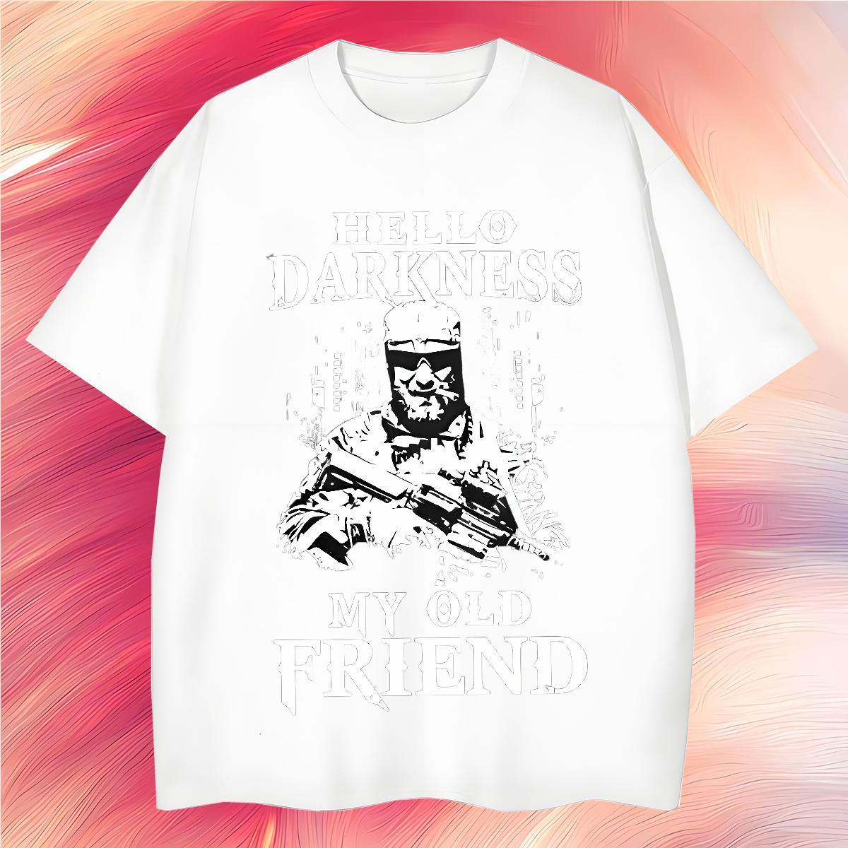 T-Shirts 230g 100% Cotton gun Street Wear Pure Cotton Anime Print Men Tops Tees Fashion Design TOP Quality Clothings