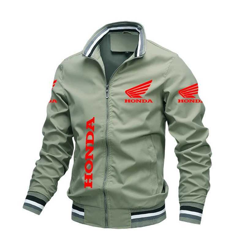 Men's Jackets Honda Red Wing HRC Racing Print Men Women Jacket Windbreaker 2024 Autumn Outerwear Loose Motorcycle Bike Coats z240806