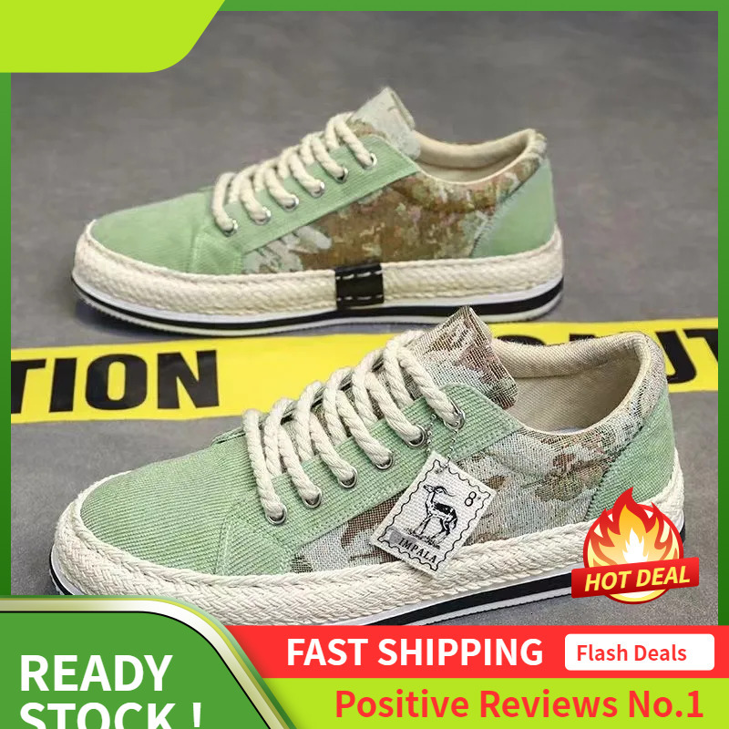 Casual Men Ddmysports Canvas Lace Up Embroider Patchwork Outdoor Shoes