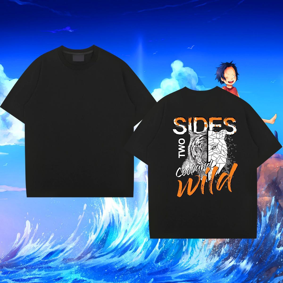 2024 Summer T-Shirts for Men 230g Cotton Casual Daily Wear Tops Shirt Crew Neck Loose Tshirts Custom Print Oversized