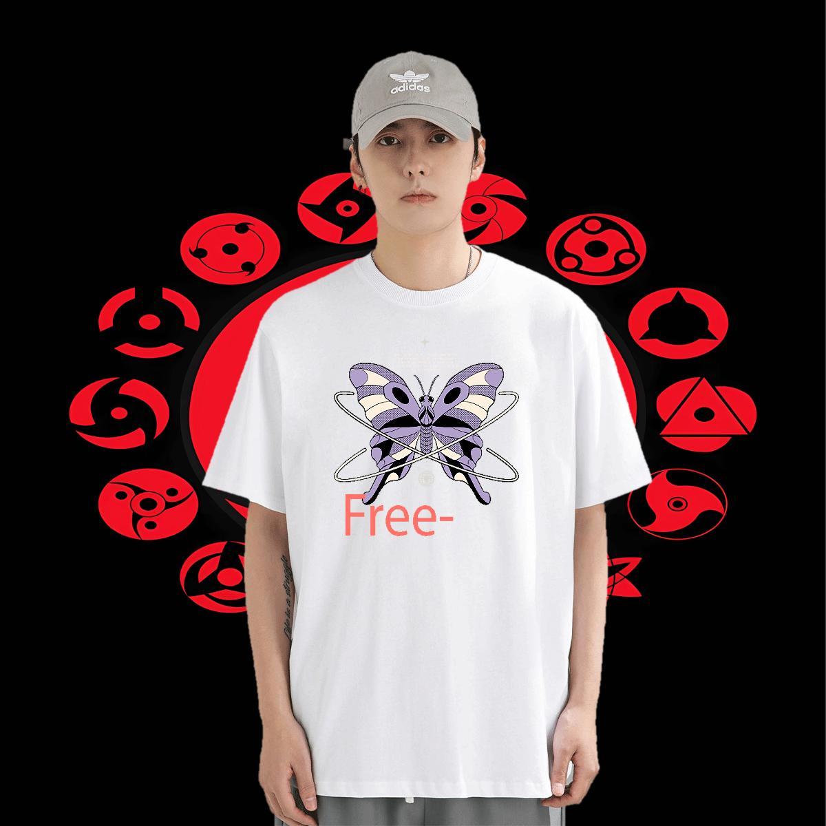 Wholesale Mens Tshirts 230g Cotton Sport Butterfly Custom Printing Crew Neck Breathable Fashion T-Shirts for Men Wear