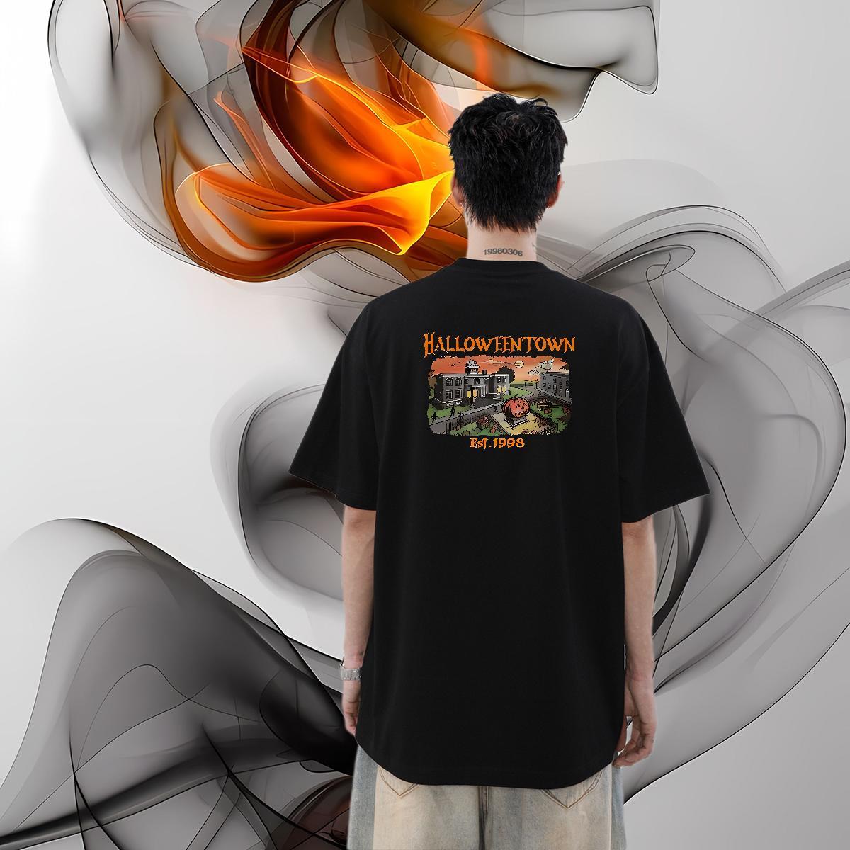 Factory Direct T-Shirts 100% Cotton 230g pumpkin Spring Summer Clothings Breathable Short Sleeve Loose Men Tshirts Oversized 4XL