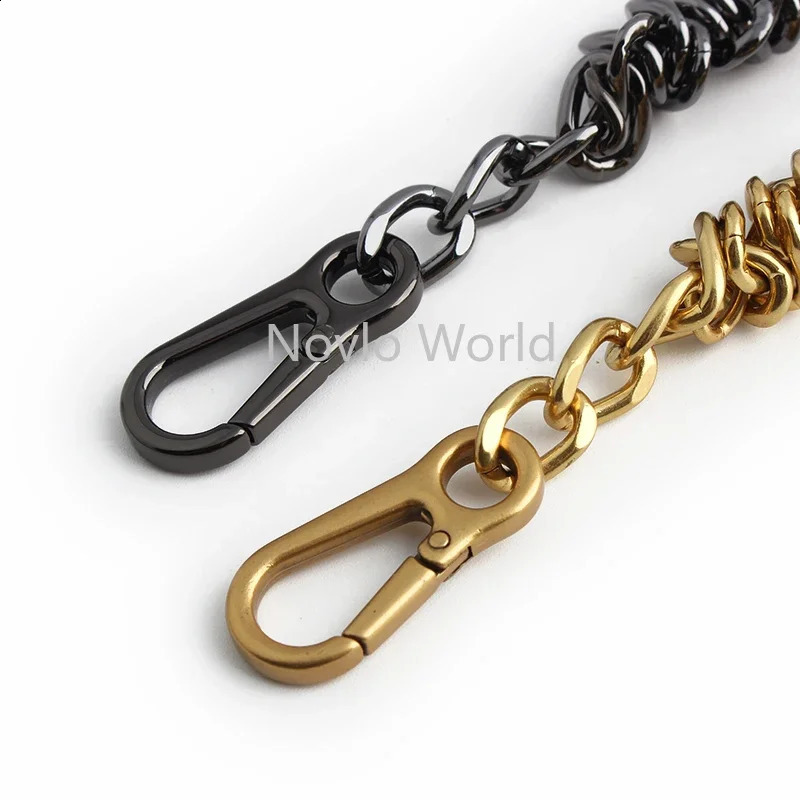21020PCS 3975CM Aluminium Metal Chains With Buckles For Replacement Crossbody Shoulder Bags Purse Handbags Belt Accessories 240805