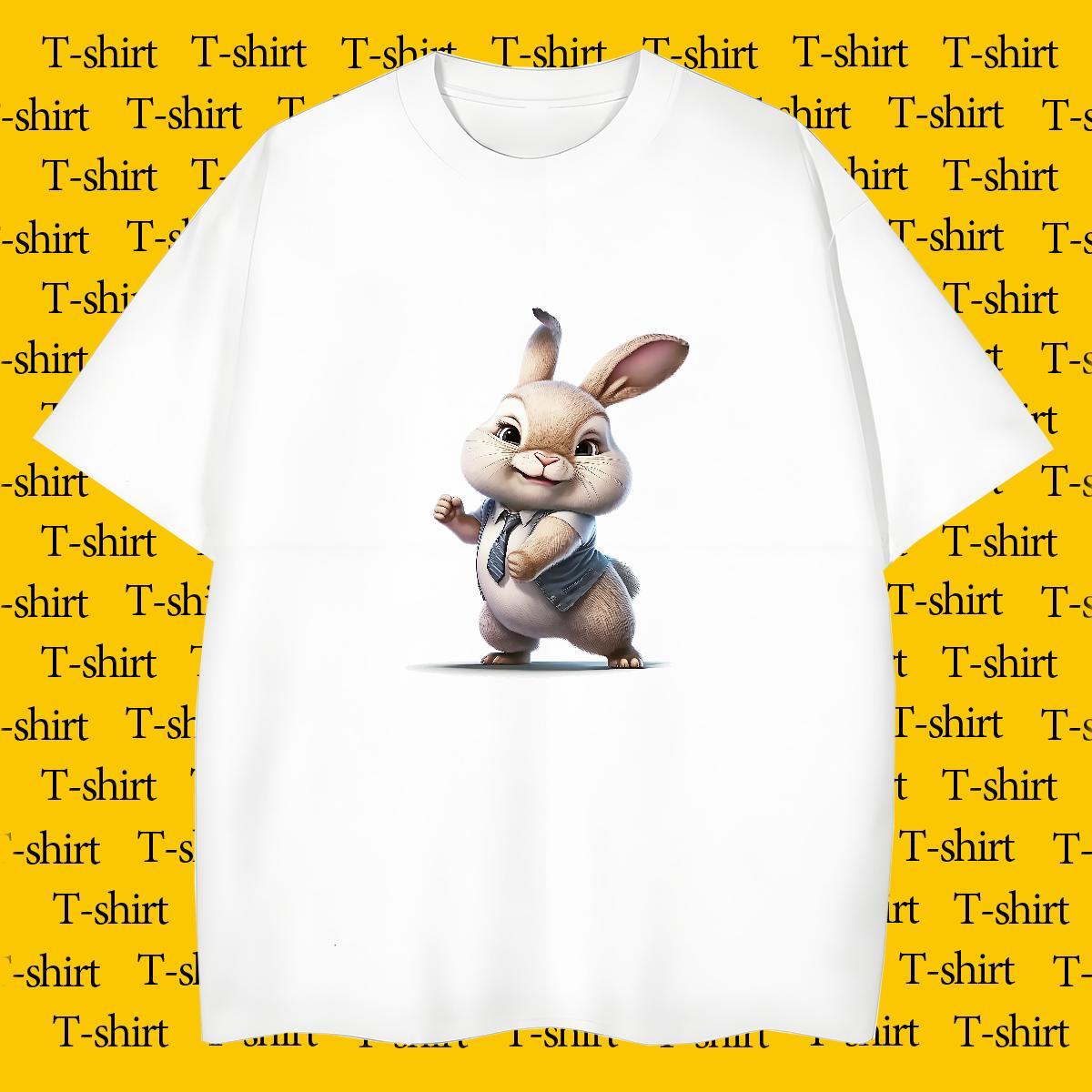 Men T Shirts 230g Cotton rabbit Spring Summer Breathable Short Sleeve Oversized 3XL 4XL Men Tops Tees 2024 Summer Loose Tshirts