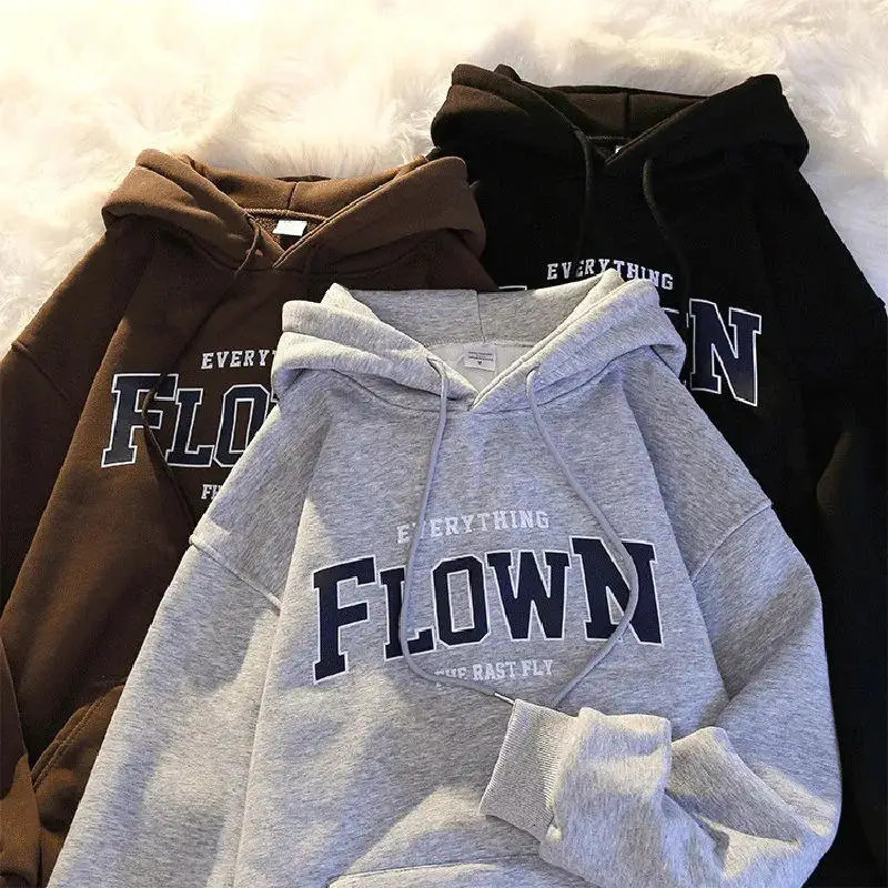 Mens Hoodie Mens and Womens Fashion Simple Long Sleeve Hoodie Street Trend Harajuku Large Y2k Sportswear 240806