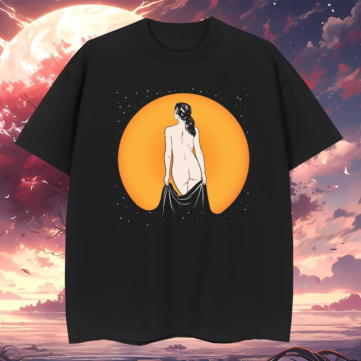 Mens T Shirts 230g Cotton portrait Summer Casual Short Sleeve Soft Anime Men Tees New Classic Tshirts