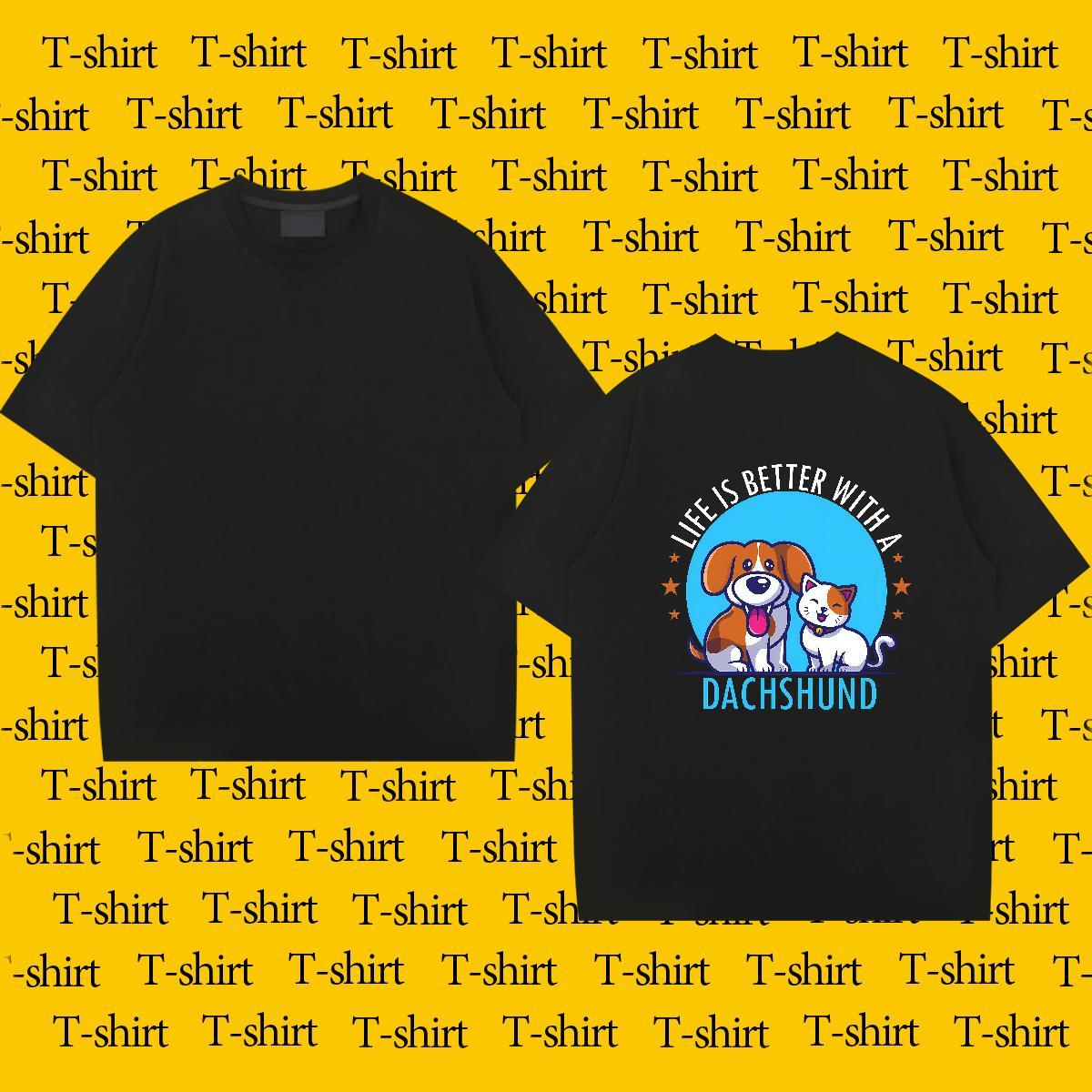New Designer Man T Shirts 100% Cotton 230g Summer Casual Tshirts O Neck Short Sleeves Wholesale Men Tees DIY Anime