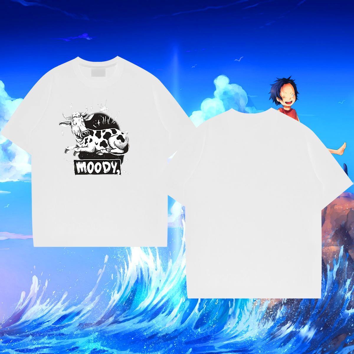 2024 Summer Men T Shirts 100% Cotton 230g cow High Street Hip Hop Wear Breathable Short Sleeve Cool Design Men Clothes T-Shirt DIY Printed