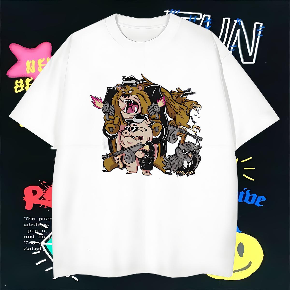 T Shirts Men 100% Cotton 230g Spring Summer Breathable White Plus Size Tshirt for Man Woman Fashion New Cool Tee Shirt