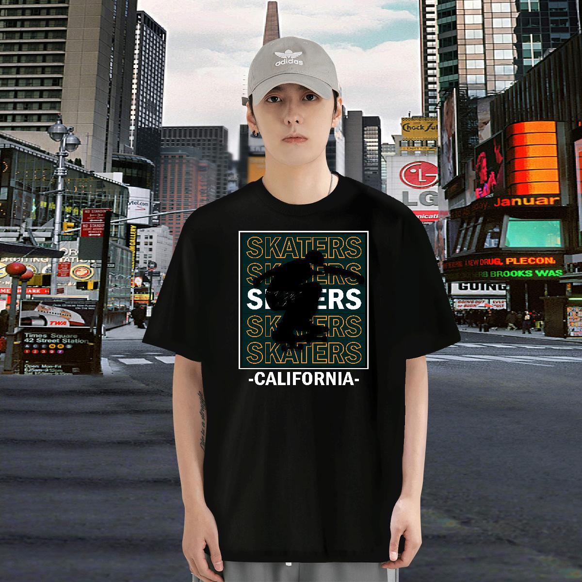 T Shirt For Man 230g Pure Cotton portrait Sports Casual Crew Neck Breathable DIY Printed Men Tops Tees Factory Direct Brand Wear