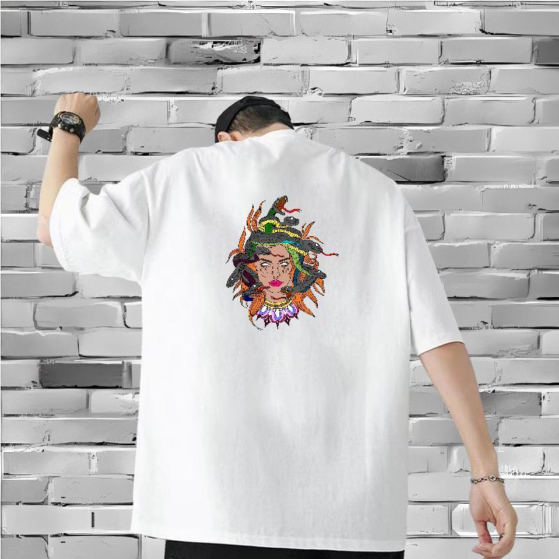 Designer T shirt 230g Pure Cotton snake Casual Daily Wear Clothes Breathable Wholesale Couples T Shirts Plus Size Cartoon