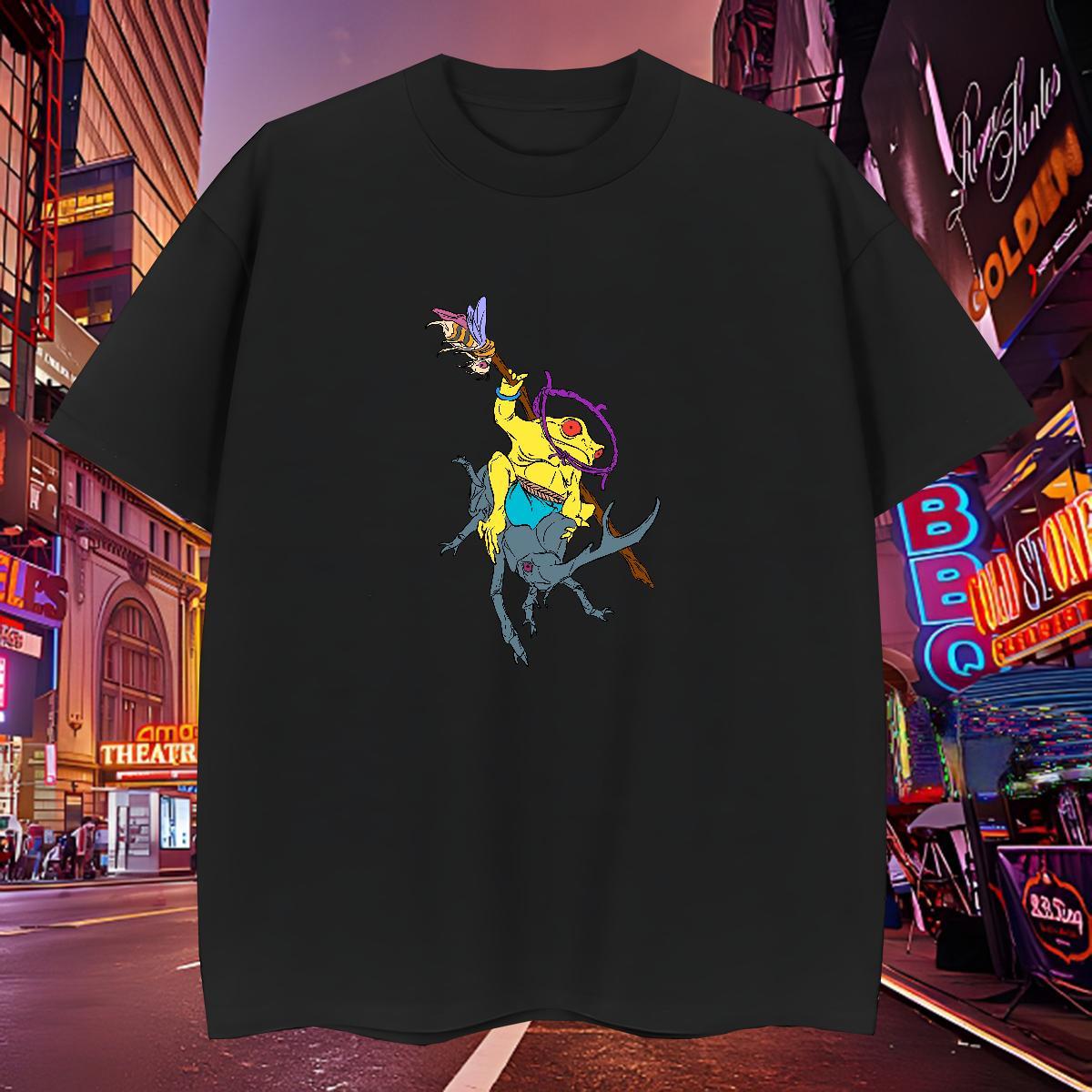 High Quality Men Tshirts 230g Pure Cotton Frog T-Shirts Casual Daily Wear Short Sleeve O-Neck Custom Printing New Clothes