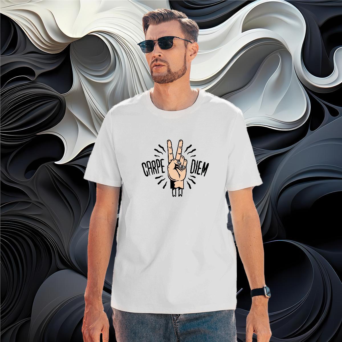 T Shirts Men 230g Pure Cotton hands Sport Round Neck Short Sleeve DIY Printed Men Clothes T-Shirt DIY Customized Unisex Top Tees