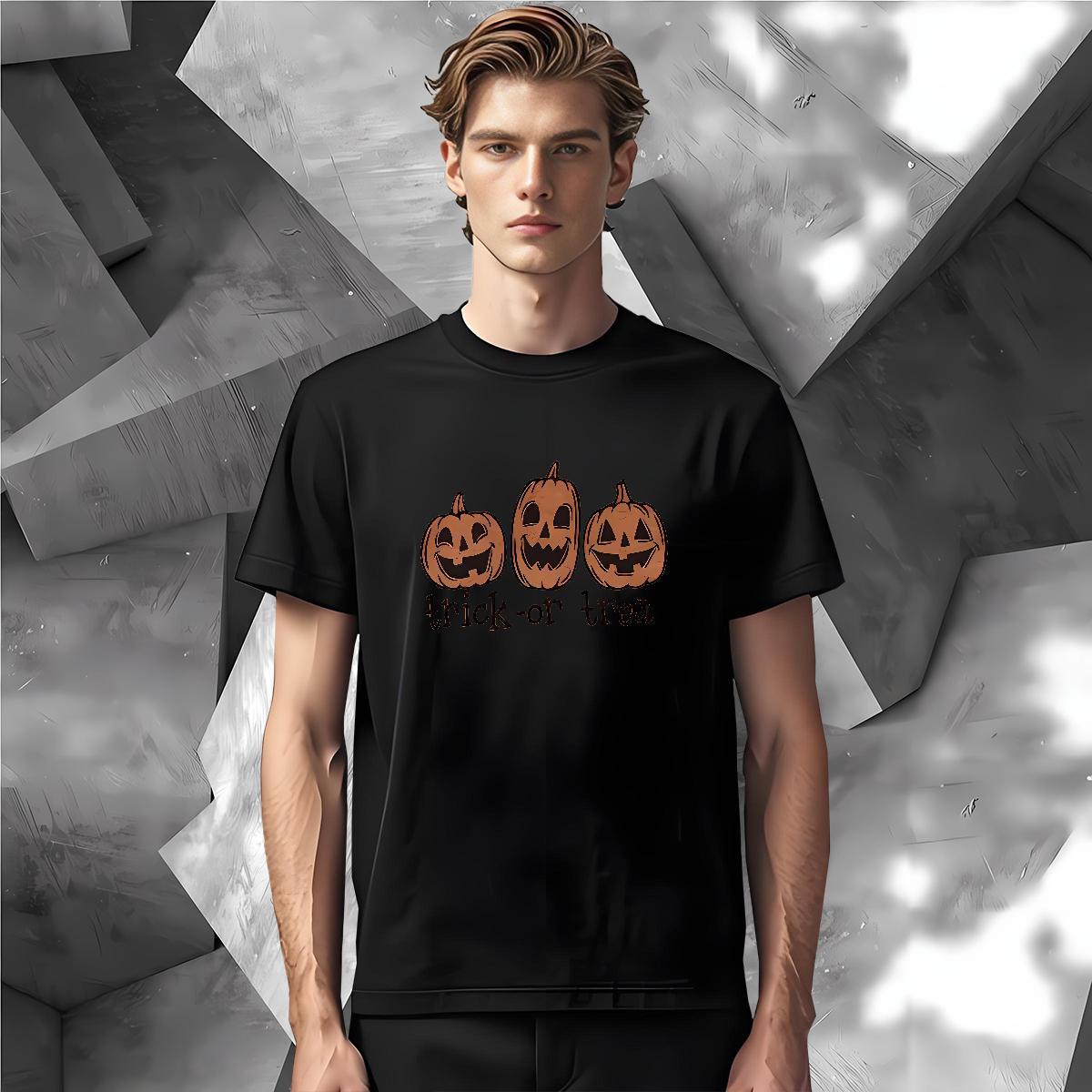 Fashion Designer Man T Shirts 230g 100% Cotton halloween Hip Hop Street Clothings Round Neck Short Sleeve Cool Design Tshirts Oversized 4XL