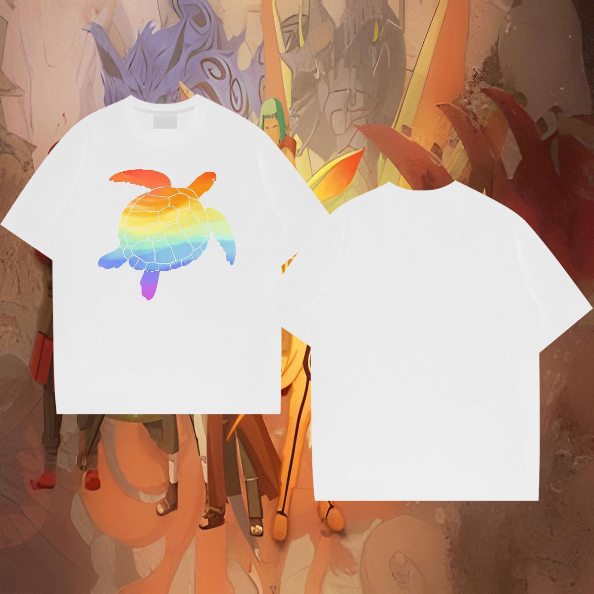 Designer Men Tees 230g 100% Cotton Casual Daily Wear tortoise Custom Print Plus Size Breathable Fashion New T-Shirts for Men Tops Tees