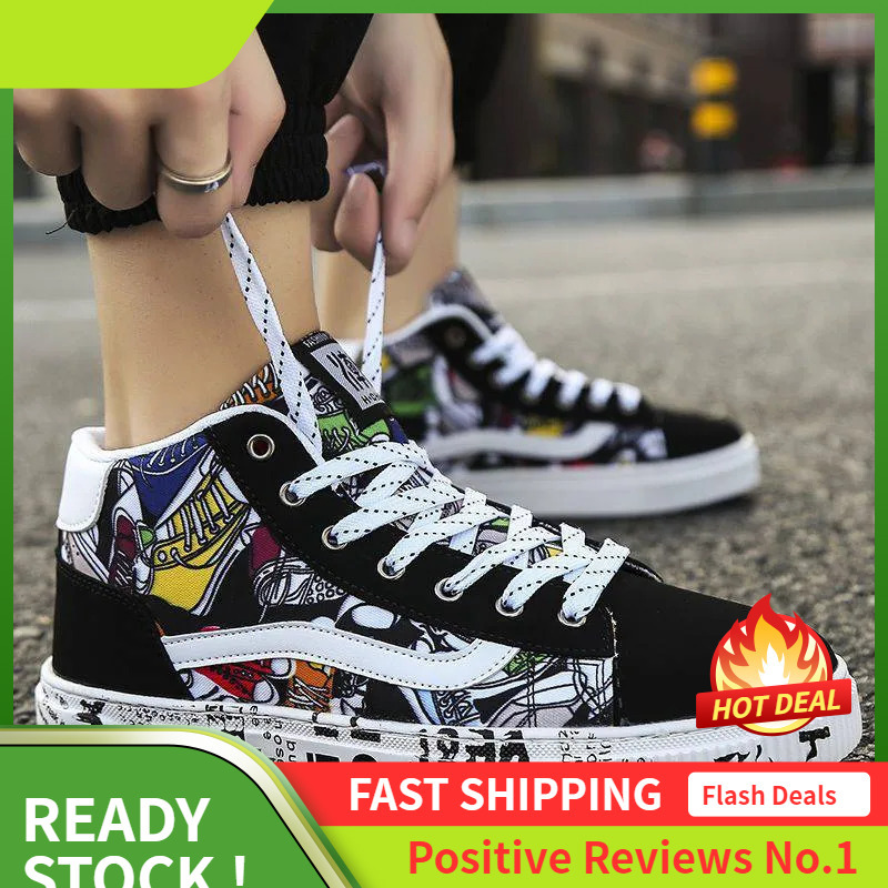 Running Ddmysports Men Shoes Igh Top Sneakers Casual Shoe White Red Black Versatile Comfort Outdoor Sneaker