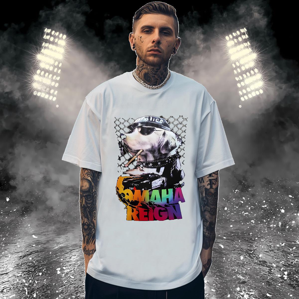 Fashion Mens T Shirts 230g Pure Cotton Anime Printing Street Tops Shirt O Neck Short Sleeves Loose Fit Tshirt for Man Woman Black White
