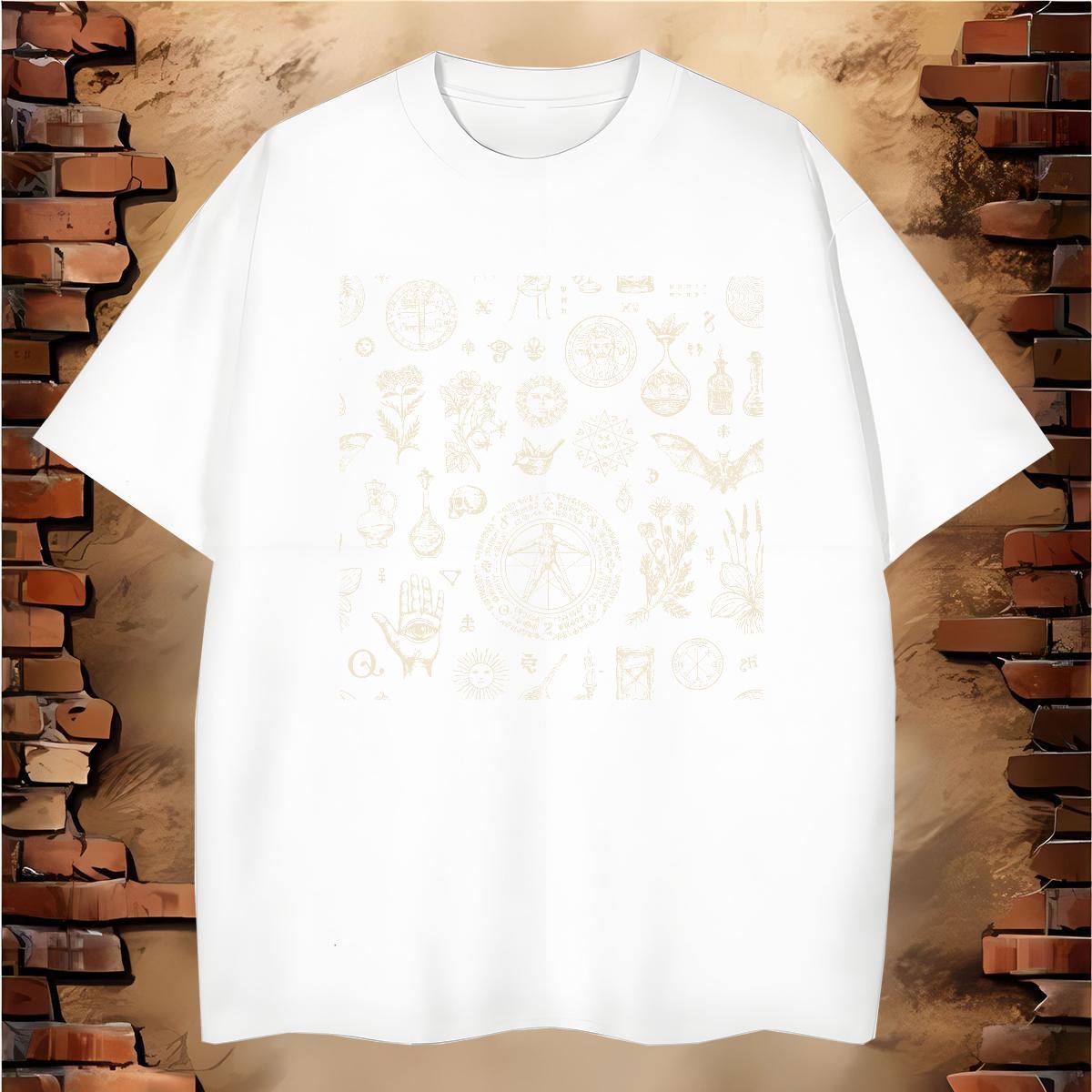 T shirt 230g Pure Cotton icon Casual Daily Wear Breathable Soft Plus Size Cartoon Tshirts Brand Wholesale Tee Shirt